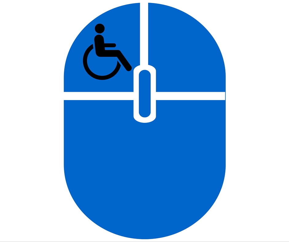 Accessible Websites mouse with accessibility icon